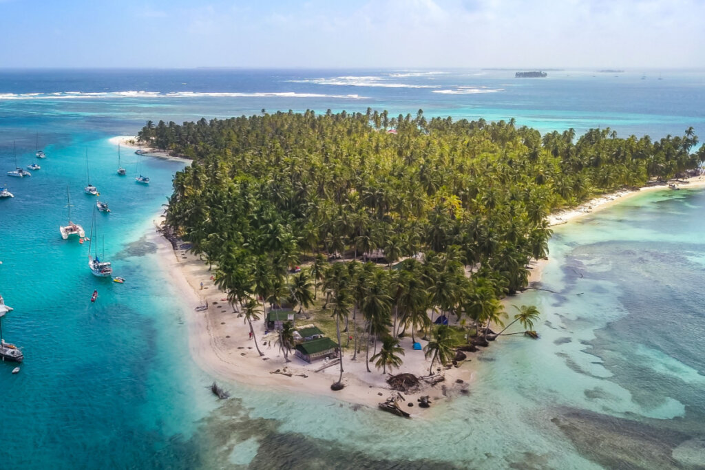 Luftfoto av San Blas, Panama