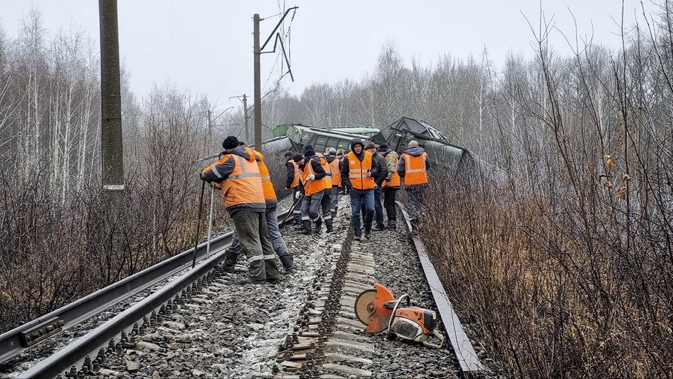 En jernbane ble sprengt i Russland, 11.11.2023